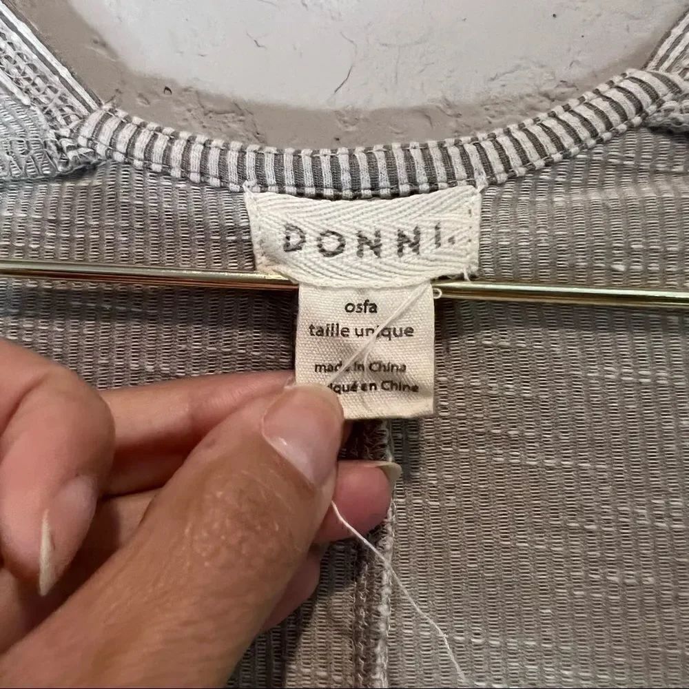 DONNI Ribbed Sweater Coat - Picture 6 of 6